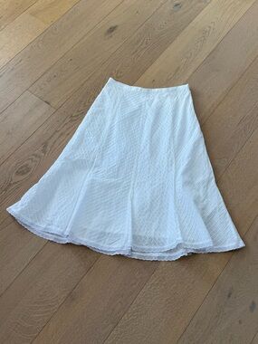 Notations White 100% Cotton Skirt size 8